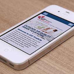 Mobile website for CGF Products