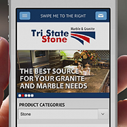 Mobile website for Tri State Stone