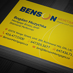 Business Cards Design for Benson Mortgages
